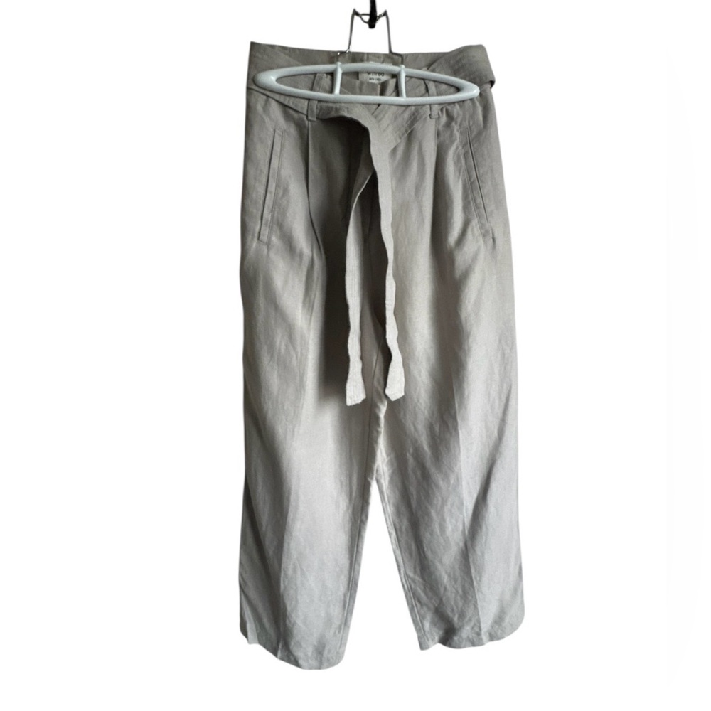 WILFRED Women’s Cropped High Rise Wide Leg Linen Trousers - Picture 4 of 7
